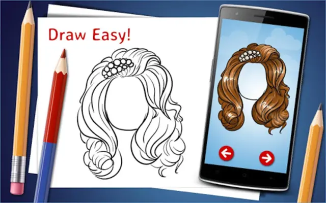 Draw HairStyle android App screenshot 0